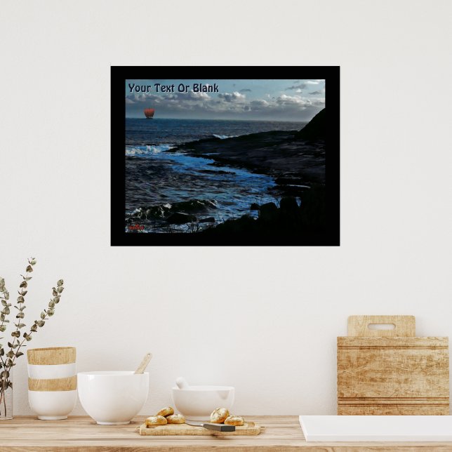 Wick Bay Wikinger-Langschiff Poster (Küche)