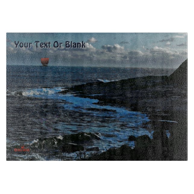 Wick Bay Wikinger-Langschiff Schneidebrett (Vorderseite)