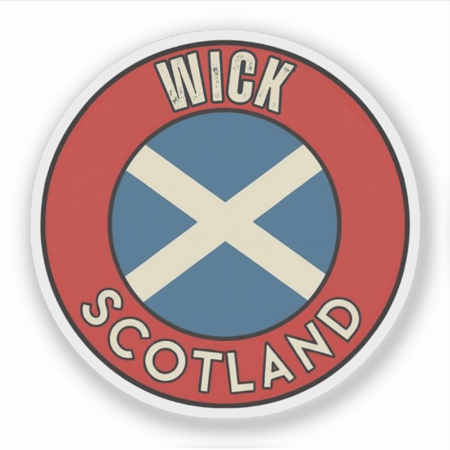 Wick, Schottland Aufkleber (Vorderseite)