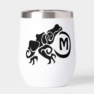 Wick Tribal Frog Monogram