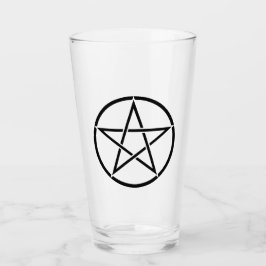 Wickanisches Pentagramm (Pentagram) Glas