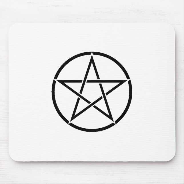 Wickanisches Pentagramm (Pentagram) Mousepad (Vorne)