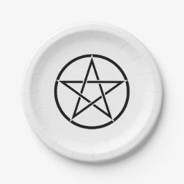 Wickanisches Pentagramm (Pentagram) Pappteller