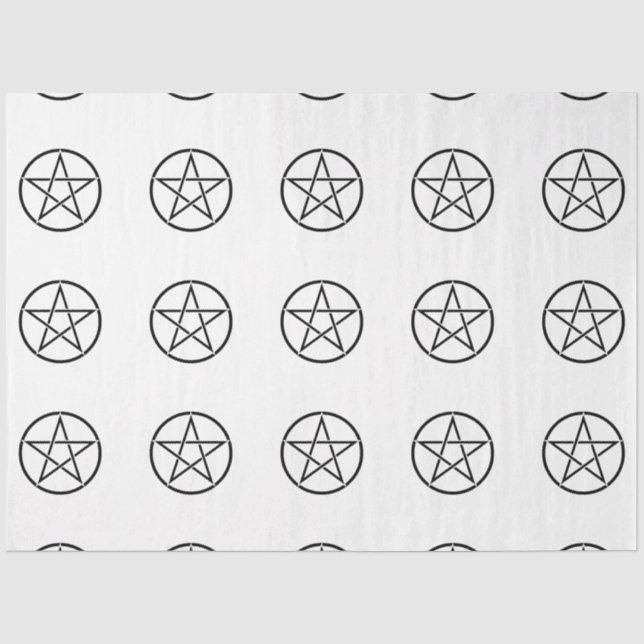 Wickanisches Pentagramm (Pentagram) Seidenpapier (Vorderseite)