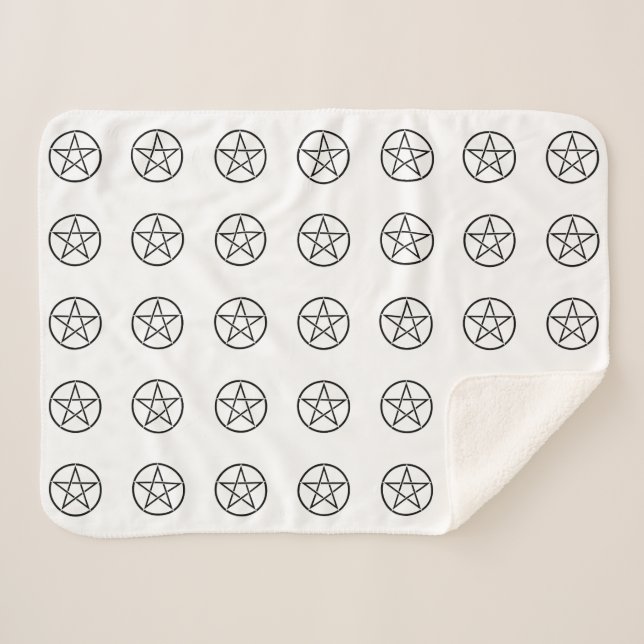 Wickanisches Pentagramm (Pentagram) Sherpadecke (Vorderseite (Horizontal))