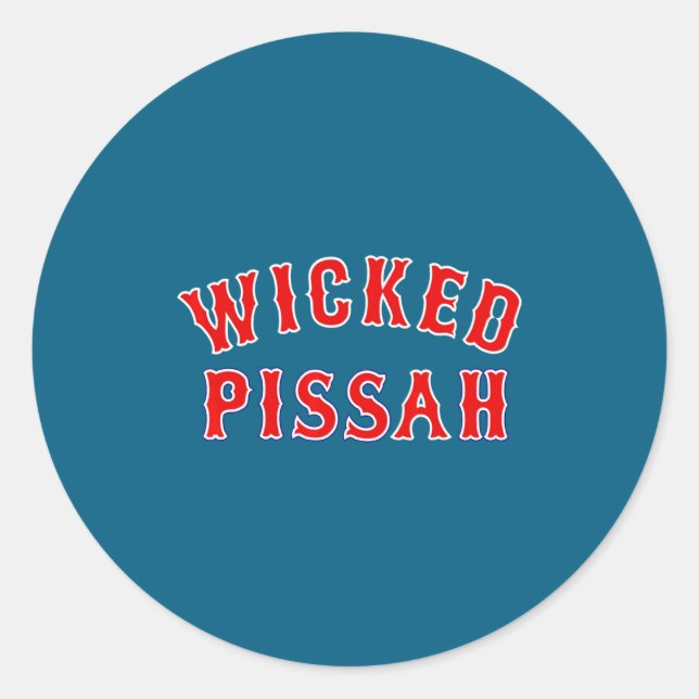 Wicked Ah Er Boston New England Southie _1  Runder Aufkleber (Vorderseite)