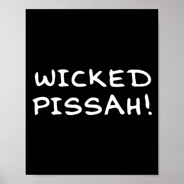 Wicked Ah! Funny Awesome Er New England  Poster (Vorne)