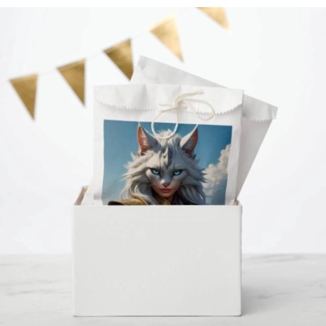 Wicked Blue Mit Augen Cat Geschenktütchen (Favor Bag Dimensions: 5.75”x8” sold in sets of 50. 

)