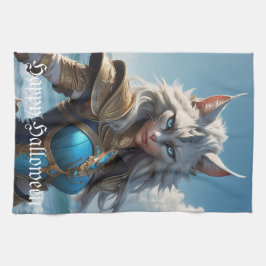 Wicked Blue Mit Augen Cat Geschirrtuch