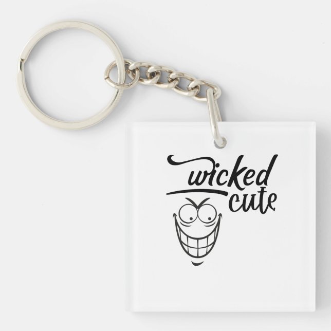 wicked cute design  schlüsselanhänger (Vorderseite)