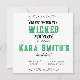 Wicked Fun Party Einladung