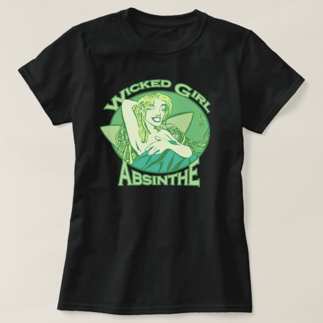 Wicked Girl Absinthe T-Shirt (Design vorne)