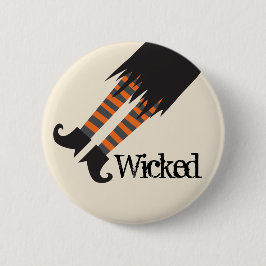 Wicked Hexe Funny Halloween Button