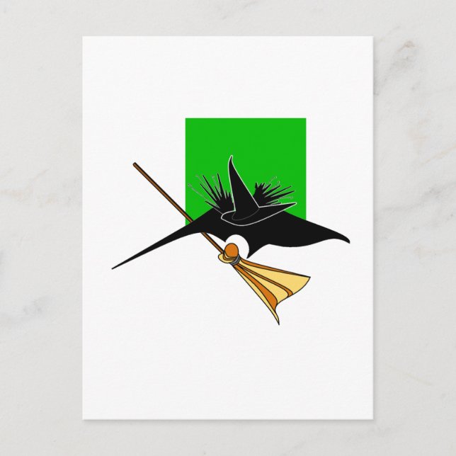 Wicked Hexe Melted Postkarte (Vorderseite)