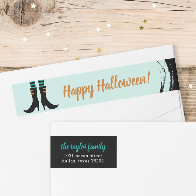 Wicked Hexenstiefel Halloween Address Labels (Von Creator hochgeladen)