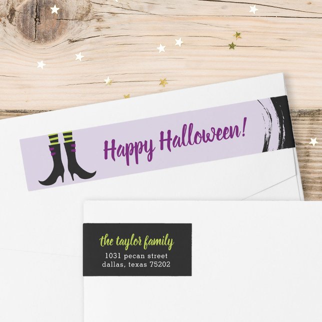 Wicked Hexenstiefel Halloween Address Labels (Von Creator hochgeladen)