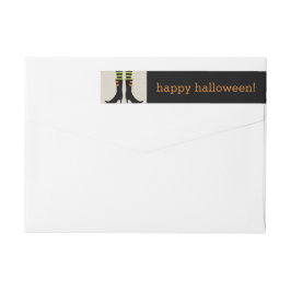 Wicked Hexenstiefel Halloween Address Labels
