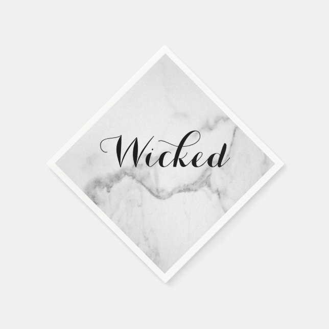 Wicked in Marble Halloween Napkin Serviette (Ecke)