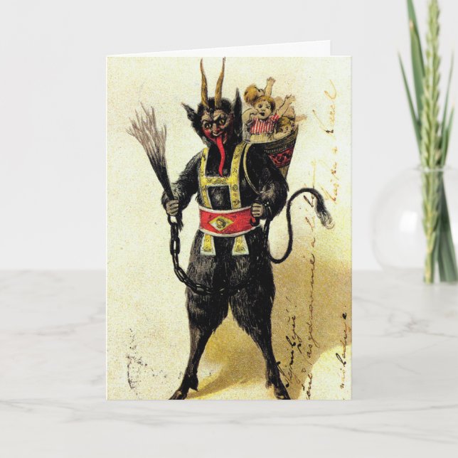 Wicked Krampus Beängstigend Demo Weihnachten Weihn (Vorderseite)