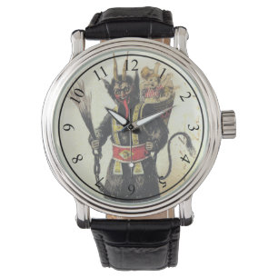 Wicked Krampus Beängstigend Demo Weihnachten Weihn Armbanduhr