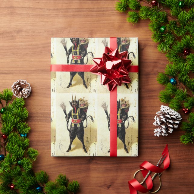 Wicked Krampus Beängstigend Demo Weihnachten Weihn Geschenkpapier (Feiertagsgeschenk)