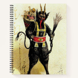Wicked Krampus Beängstigend Demo Weihnachten Weihn Notizbuch