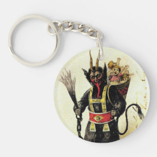 Wicked Krampus Beängstigend Demo Weihnachten Weihn Schlüsselanhänger
