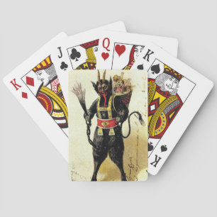 Wicked Krampus Beängstigend Demo Weihnachten Weihn Spielkarten