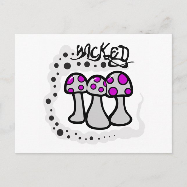 Wicked Mushroom Postkarte (Vorderseite)