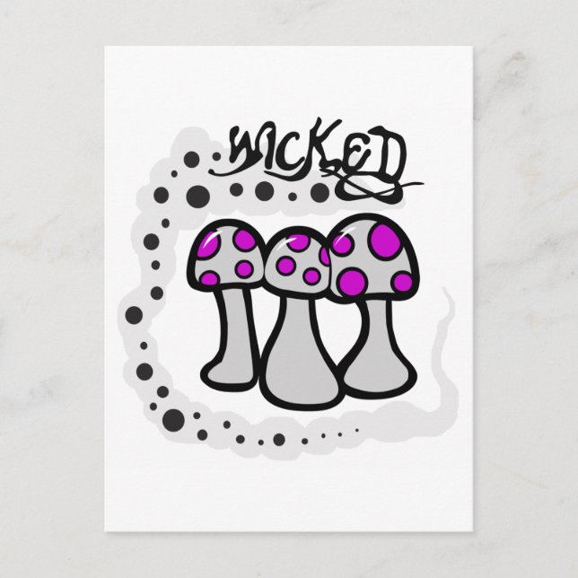 Wicked Mushroom Postkarte (Vorderseite)
