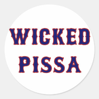 Wicked Pissa Runder Aufkleber