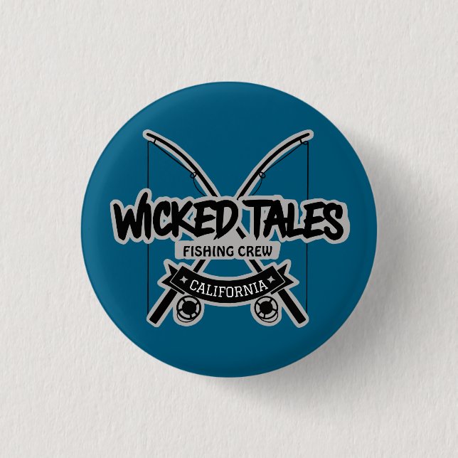 Wicked Tales Fishing-Crew Button (Vorderseite)