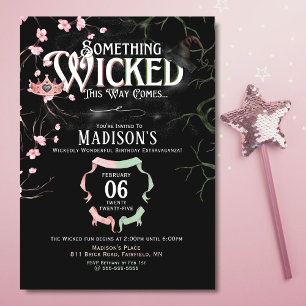 Wicked Theme Anniversaire Invitation