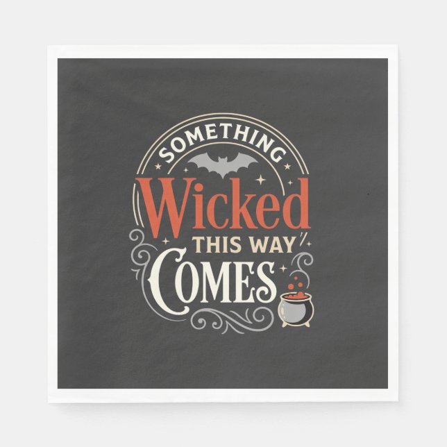 Wicked This Way Comes Halloween-Design_1 Serviette (Vorderseite)