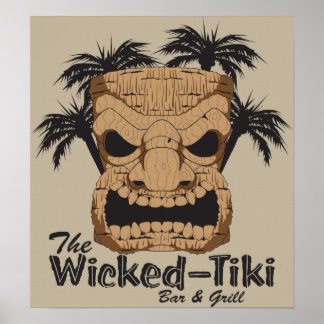 Wicked Tiki Bar Poster