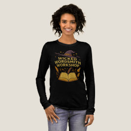 Wicked Wordsmith Workshop Writer Teacher Halloween Tri-Blend Shirt