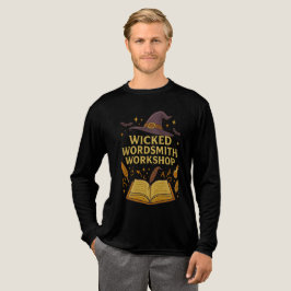 Wicked Wordsmith Workshop Writer Teacher Halloween Tri-Blend Shirt