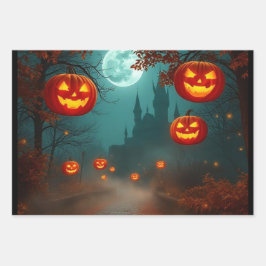 Wickedly Beautiful Halloween Gift Wrap 🌕 Geschenkpapier Set