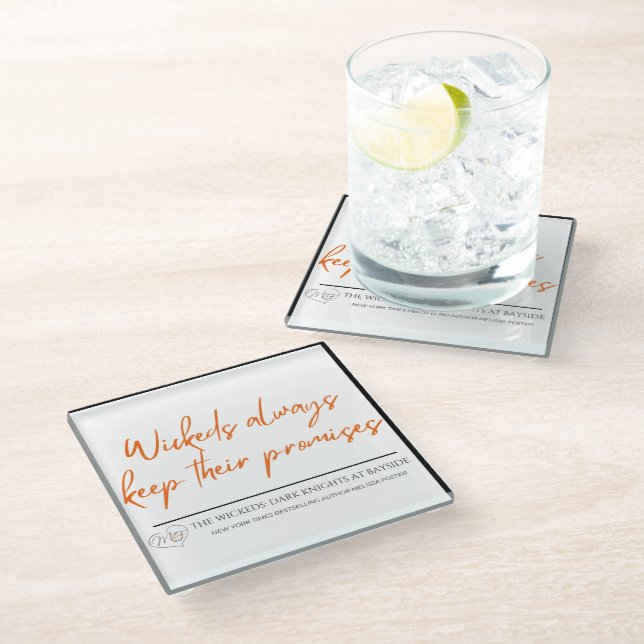 Wickeds Behalte immer ihre Versprechen Untersetzer (Schrägansicht)