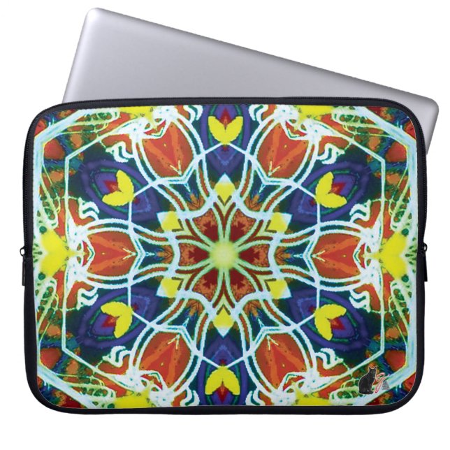 Wicker Kaleidoskop Laptopschutzhülle (Vorderseite)