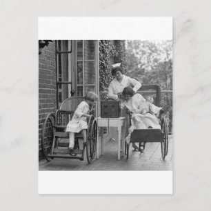 Wicker Rollstühle, 20er Postkarte