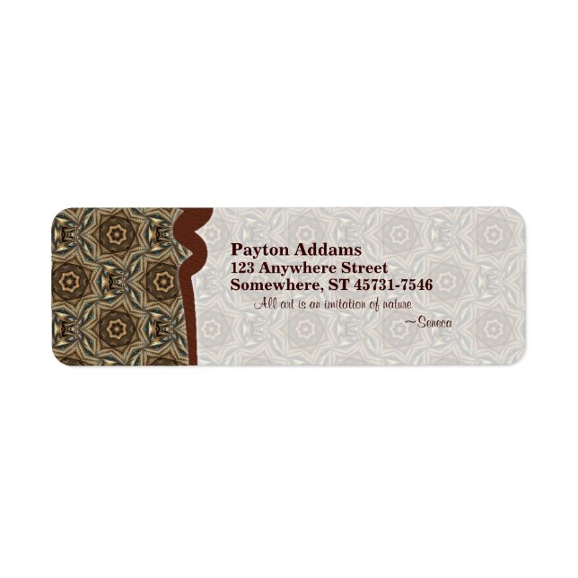 Wicker-Sternmuster 1 ・ Etikett (Vorne)