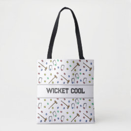 Wicket Cool Niedlich Croquet Pun Hand-Illustriert  Tasche