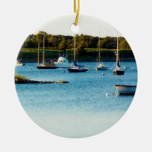 Wickford Rhode Island Hafenverzierung Keramik Ornament (Vorne)