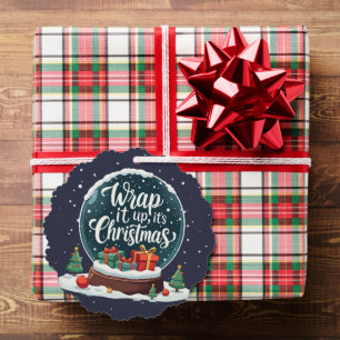 Wickle es ein Weihnachts-Schneekugel-Design Ornament Karte
