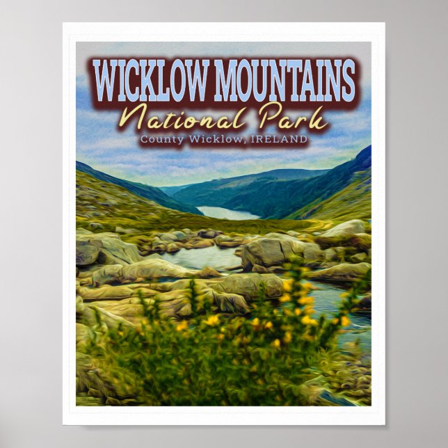 WICKLOW BERGE NATIONALPARK - WICKLOW IRLAND POSTER (Vorne)