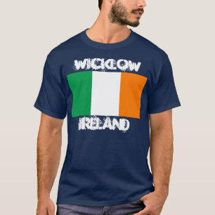 Wicklow, Irland mit irischer Flagge T-Shirt