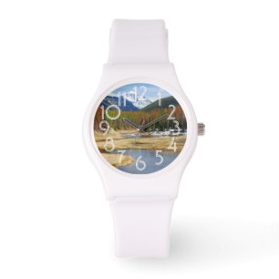 Wicklung der Colorado mit Bergen und Kiefern Armbanduhr