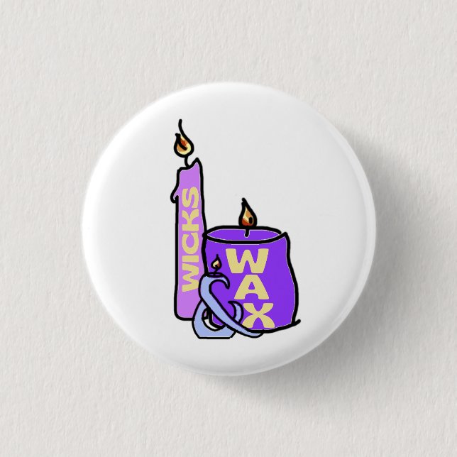 Wicks und Wax Collectible-Button Button (Vorderseite)