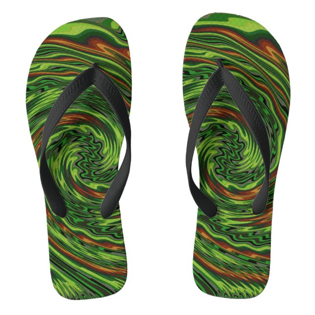 Wickte Drehung Flip Flops (Fußbett)